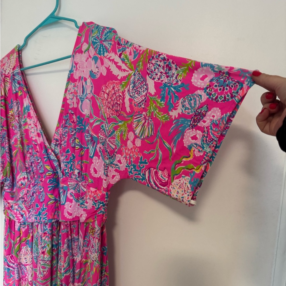 Vibrant Floral V-Neck Parigi Romper - Picture 3 of 4